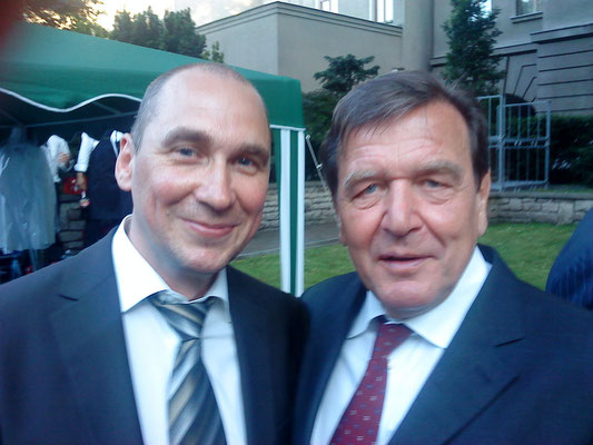 Mit Gerhard Schröder