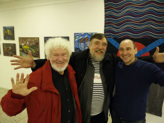 Mit den Künstlern Dimitriy Shagin und Hubert Höft-Baumgardt