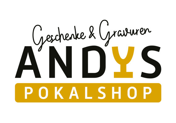 Logo, Andy’s Pokalshop