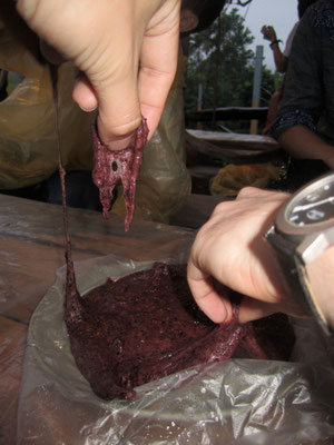 Delicous mochi made of black rice