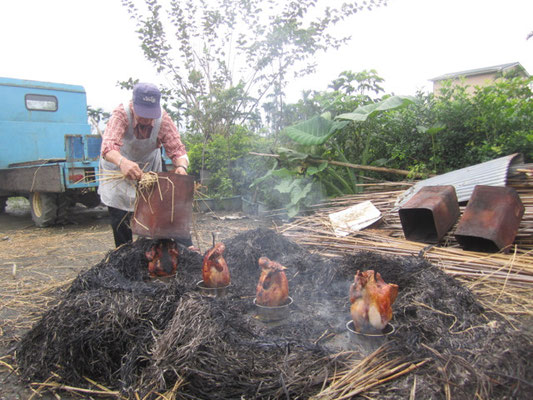 Making smoked chicken