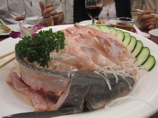 Never had sashimi served in such a cool way before!