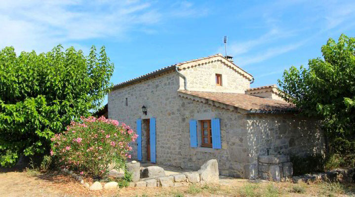 Charming cottage with view of Labeaume in southern Ardèche