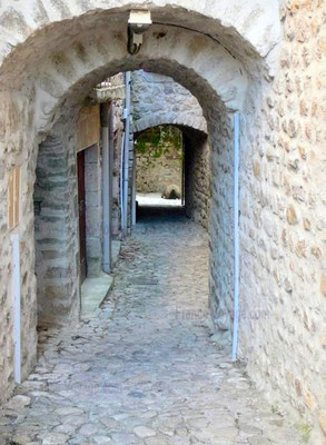 Ruelles à Labeaume en sud Ardèche