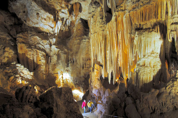 The Aven d'Orgnac cave in southern Ardèche