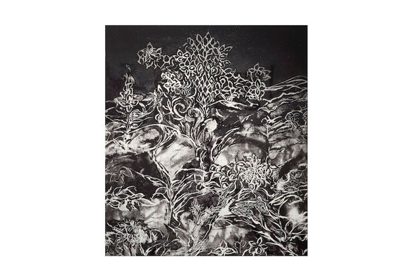 夏の記憶Ⅱ　　銅版画　　２０１４年