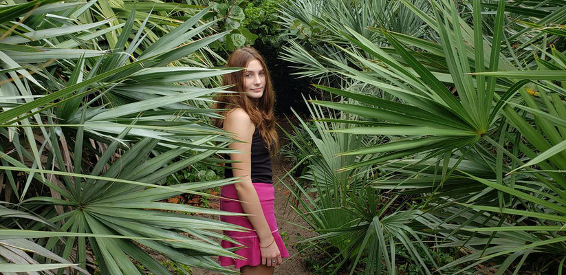 Girl. Ocean. Palm tree. Vacation time.  Beach photo session. Photographer Port st. Lucie. Florida. Malgorzata Tudruj 215-837-6651 www.momentsinlifephoto.com Specializin portrait, event, wedding. 