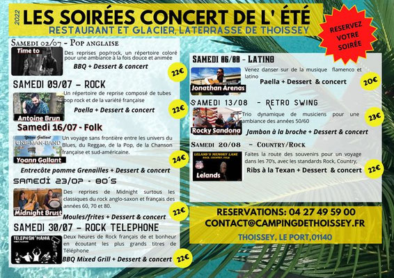 Soirées concerts de l'été