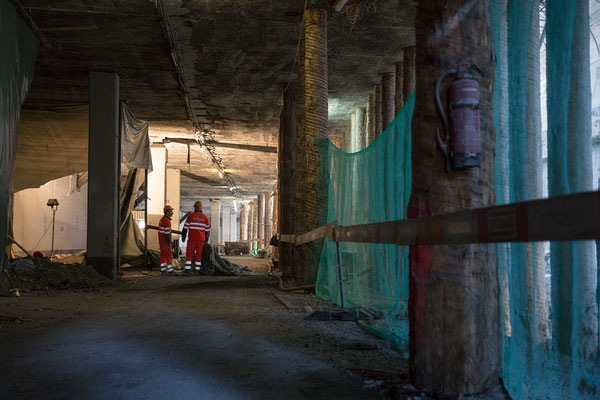 Baustelle Schulhausplatz/Lindenplatz Baden