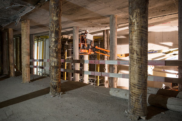 Baustelle Schulhausplatz/Lindenplatz Baden