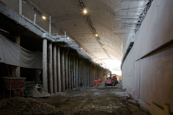 Neuer Bustunnel - Baustelle Schulhausplatz/Lindenplatz Baden