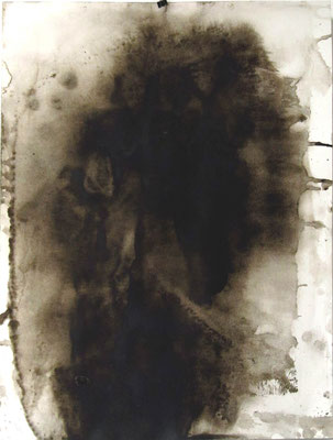 o.T. , Mischtechnik auf Papier, 70 x 50 cm