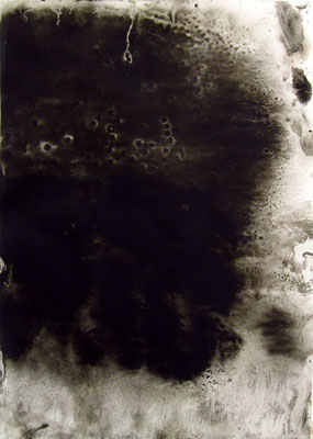 o.T. , Mischtechnik auf Papier, 70 x 50 cm