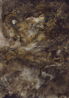 o.T. , Mischtechnik auf Papier, 70 x 50 cm