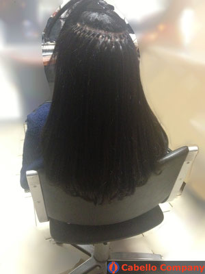 Loses Echthaar  Haarverlängerung mit der brasilianischen Methode mit hochwertigem  Echthaar - Cabello Company Frankfurt
