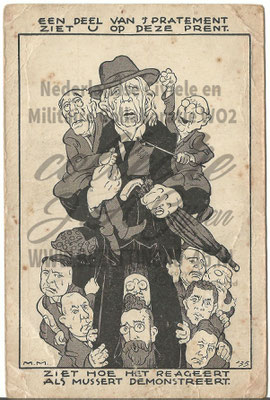 NSB briefkaart cartoonprent Provinciale Statenverkiezingen 1935