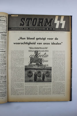 Storm SS Weekblad der Germaansche SS in Nederland Uitgeverij: “Storm” Amsterdam.