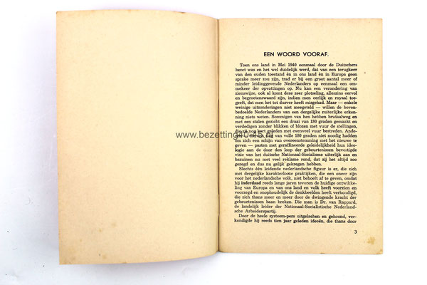 Brochure “Van Rappard´s Appèl”,  E.H. van Rappard sedert  1931.