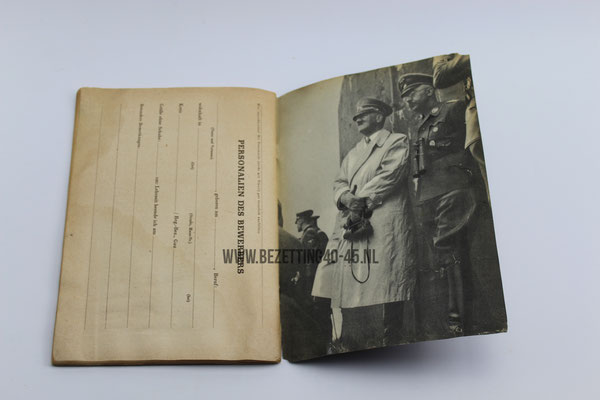 SS werving brochure "Dich Ruft die SS" vrijwillige aanmelding bij de Waffen SS DUTCH SS FOREIGN LEGION