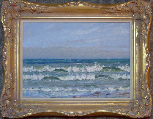 Sir William Ashton  'Waves breaking on the shore'