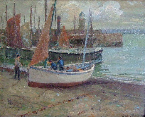 Charles Bryant  'Just Landed, St Ives Harbour'