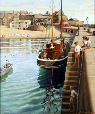 Alfred Cochrane 'St Ives from Smeaton's Pier'