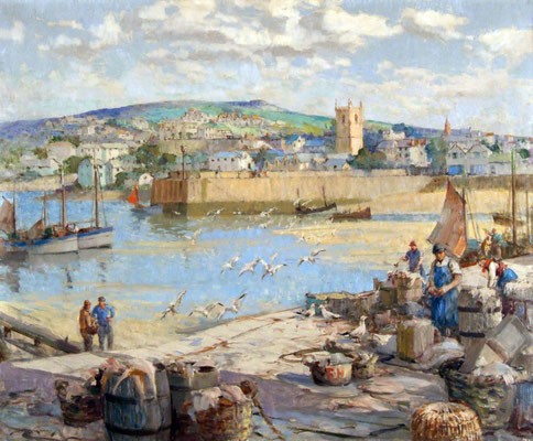 William Lee Hankey 'The Fish Quay, St Ives'