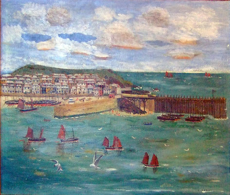 Edward T Daniell  'The Wooden Pier, St Ives'