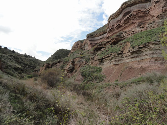 Canyon bei der Ermita de Nuestra Señora de Aradón