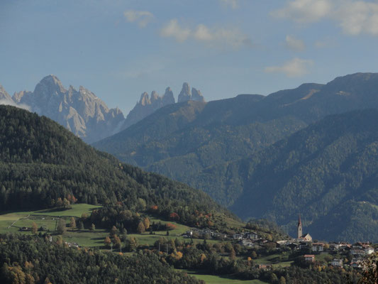 Feldthurns - Blick auf Dolomiten