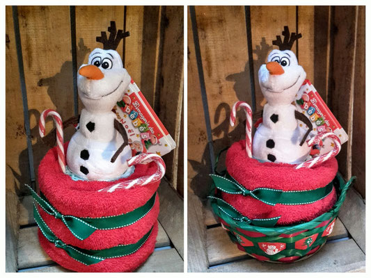 Gâteaux de couches Olaf Disney sur le thème de Noël