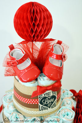 création gâteau de couches diaper cake