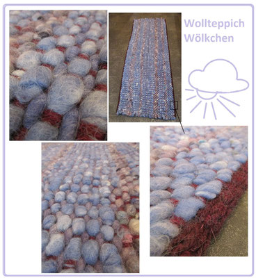 Teppich Wölkchen ideal als weicher warmer Bettvorleger