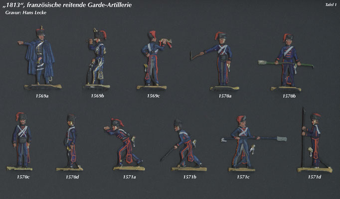 1813 - Frankreich - reitende Garde-Artillerie - Tafel 1