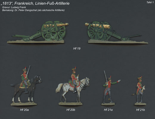 1813 - Frankreich Linien-Fuß-Artillerie - Tafel 1
