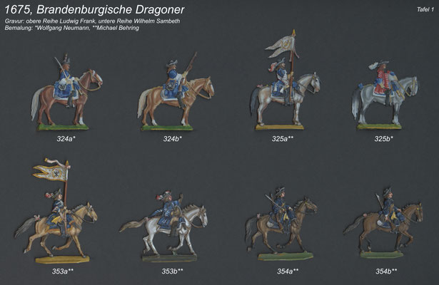 1675 - Brandenburg - Dragoner -Tafel 1