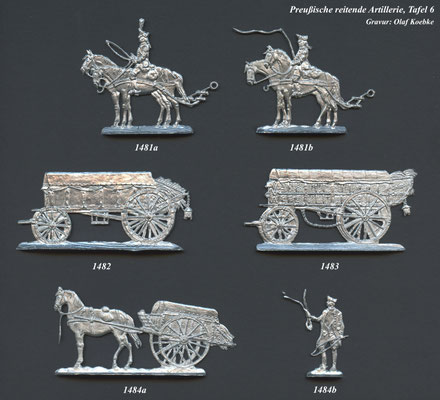 1756-1763 - Preußen - reitende Artillerie- Tafel 6
