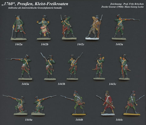 1756-1763 - Preußen - Kleist-Freikroaten - Tafel 1