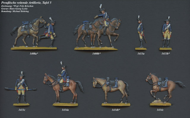 1756-1763 - Preußen - reitende Artillerie- Tafel 5