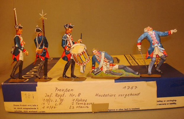 Schachtel 184 - Bild 1  - Preußen Musketiere Infanterie-Regiment Nr. 8