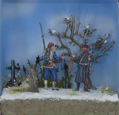 Waffenstillstand 1871 - Bemalung und Diorama Rainer Berthold