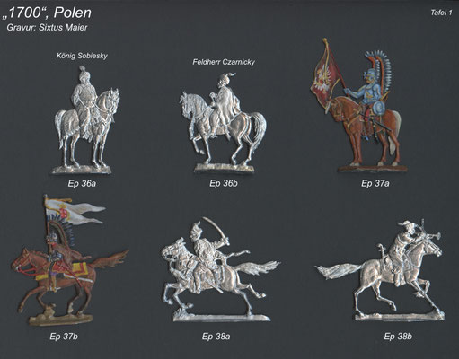 1700 - Polen - Reiterei - Tafel 1  