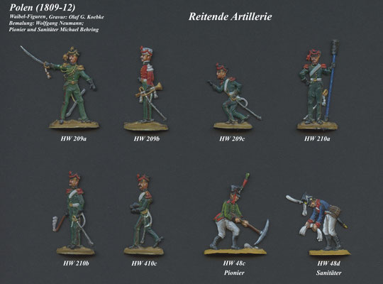 1809-1812 - Polen - Reitende Artillerie - Tafel 1 - Waibel 