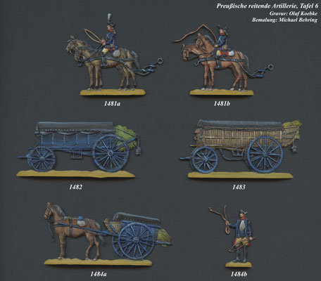 1756-1763 - Preußen - reitende Artillerie- Tafel 6