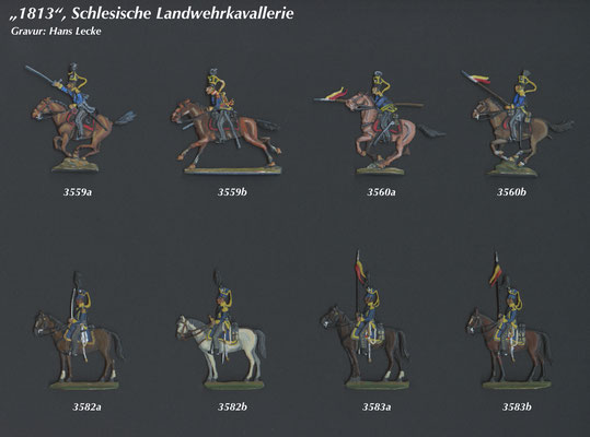 1813 - Preußen schlesische Landwehrkavallerie - Tafel 1 
