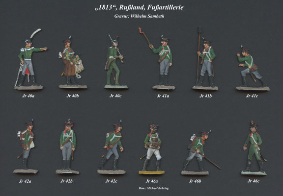 1813 - Russland - Fußartillerie im Feuer - Tafel 1 