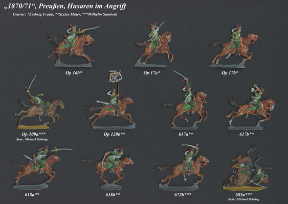 1870-71 - Preußen - Husaren im Angriff - Tafel 1