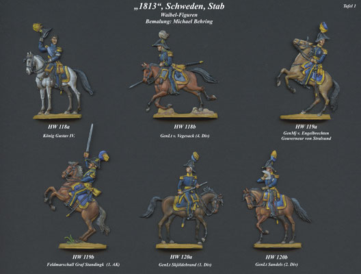 1813 - Schweden - Stab - Tafel 1 - Waibel