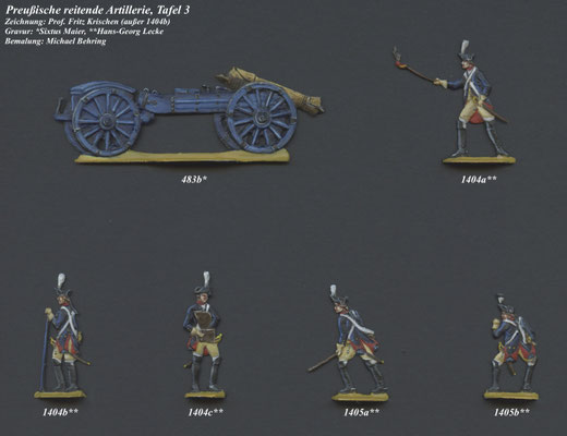 1756-1763 - Preußen - reitende Artillerie- Tafel 3