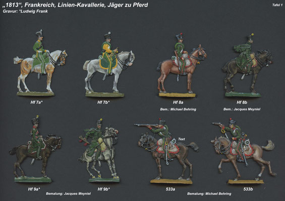 1813 - Frankreich - Linienkavallerie Jäger zu Pferde - Tafel 1 